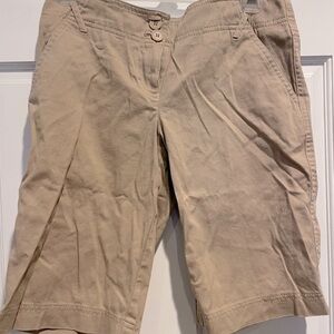 LOFT khaki 9” Shorts Classic Cotton Blend